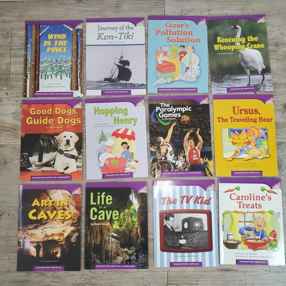 Lot of 63 Houghton Mifflin 3rd Grade Leveled Readers Homeschool Books Paperback